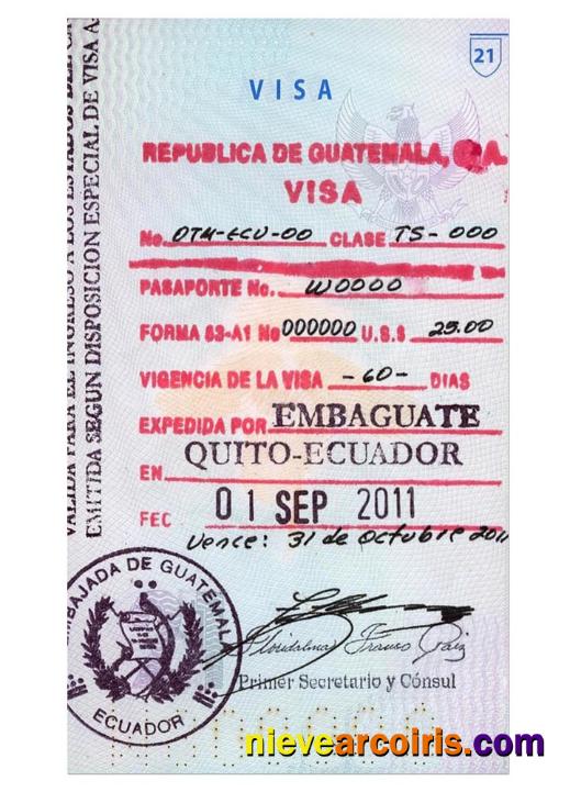 GUATEMALA visa